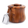Nambe &quot;Nara&quot; Acacia Wooden Ice Bucket with Scoop