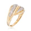 .52 ct. t.w. Diamond Wave Ring in 14kt Yellow Gold