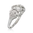 C. 1950 Vintage .45 ct. t.w. Diamond Ring in 14kt White Gold