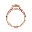 Henri Daussi 1.41 ct. t.w. Diamond Engagement Ring in 18kt Rose Gold