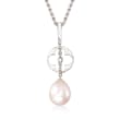C. 1990 Vintage Louis Vuitton 13x9mm Cultured Pearl Drop Necklace in 18kt White Gold