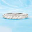 Sterling Silver Spiraled Oval Bangle Bracelet