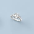3.90 ct. t.w. CZ Royal-Inspired Engagement Ring in Sterling Silver