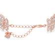 Swarovski Crystal &quot;Baron&quot; Crystal Leaf Bracelet in Rose Gold Plate