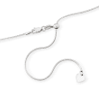 Italian 1mm Sterling Silver Adjustable Diamond-Cut Snake-Chain Necklace