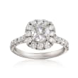 Henri Daussi 1.81 ct. t.w. Certified Diamond Engagement Ring in Platinum