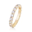 1.80 ct. t.w. CZ Eternity Band in 14kt Yellow Gold