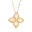 Roberto Coin &quot;Princess Flower&quot; 18kt Yellow Gold Flower Necklace
