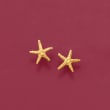 14kt Yellow Gold Starfish Stud Earrings