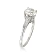 C. 2000 Vintage 2.31 ct. t.w. Certified Diamond Ring in 14kt White Gold