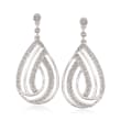 .25 ct. t.w. Diamond Teardrop Earrings in Sterling Silver