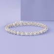 5.00 ct. t.w. Diamond Halo Bracelet in 14kt White Gold