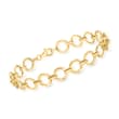 14kt Yellow Gold Circle-Link Bracelet