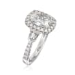 Henri Daussi 2.28 ct. t.w. Certified Diamond Engagement Ring in 18kt White Gold