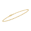 14kt Yellow Gold Dorica-Chain Anklet