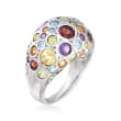 3.75 ct. t.w. Multi-Stone Dome Ring in Sterling Silver