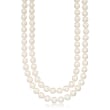 6.5-7mm Cultured Pearl Two-Strand Necklace with 14kt Yellow Gold