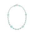 55.00 ct. t.w. Bezel-Set Sky Blue Topaz Necklace in Sterling Silver