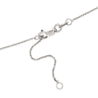 Roberto Coin &quot;Tiny Treasures&quot; .11 ct. t.w. Diamond Heart Necklace in 18kt White Gold