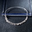 Italian Sterling Silver Confetti Collar Necklace