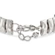 Silvertone Long Bar Bracelet