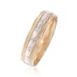 Men's 6mm 14kt Two-Tone Gold Wedding Ring