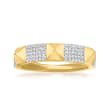 .25 ct. t.w. Pave Diamond Pyramid Ring in 14kt Yellow Gold