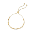 14kt Yellow Gold Rope Chain Bolo Bracelet