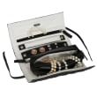 Mele & Co. &quot;Whitley&quot; Black Faux Leather Travel Jewelry Roll