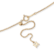 Mikimoto 8mm 'A+' Akoya Pearl Bow Pendant Necklace with Diamond Accents in 18kt Yellow Gold