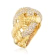 C. 1980 Vintage David Yurman 2.00 ct. t.w. Diamond Braided Ring in 18kt Yellow Gold