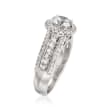 Simon G. .99 ct. t.w. Diamond Engagement Ring Setting in 18kt White Gold