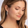 Sterling Silver Diamond-Cut Multi-Hoop Earrings