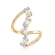 .75 ct. t.w. Diamond Cluster Ring in 14kt Yellow Gold