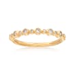 Henri Daussi .18 ct. t.w. Diamond Wedding Ring in 18kt Yellow Gold