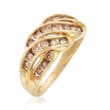 C. 1990 Vintage 1.00 ct. t.w. Chocolate-Colored Diamond Ring in 10kt Yellow Gold