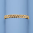 1.35 ct. t.w. CZ Rope Chain Bracelet in 14kt Yellow Gold
