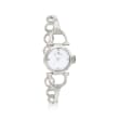 Giorgio Milano Women's 28mm Stainless Steel Link Watch with Swarovski Crystals