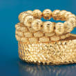 Italian Andiamo 14kt Yellow Gold Reversible Panther-Link Bracelet