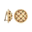C. 1980 Vintage Chaumet .95 ct. t.w. Multi-Gemstone Clip-On Earrings in 18kt Yellow Gold