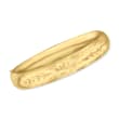 14kt Yellow Gold Engraved Bangle Bracelet