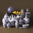 Canton Collection 22-pc. Ceramic Decor Set