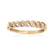 C. 1990 Vintage .25 ct. t.w. Champagne Diamond Ring in 10kt Yellow Gold