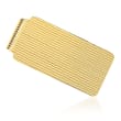 14kt Yellow Gold Polished Grooved Money Clip