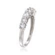 1.00 ct. t.w. CZ Seven-Stone Ring in 14kt White Gold