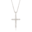 1.00 ct. t.w. Diamond Cross Pendant Necklace in Platinum