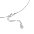 Swarovski Crystal &quot;Crescent and Star&quot; Clear Crystal Necklace in Silvertone