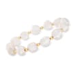 10-11mm Cultured Baroque Pearl Stretch Bracelet in 14kt Yellow Gold
