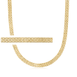 Italian 18kt Yellow Gold Bismark-Link Necklace