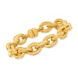 Italian Andiamo 14kt Yellow Gold Chain-Style Link Bracelet